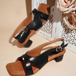 Froh Feet Women Open Toe Block Sandals-picture-45