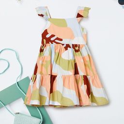 max Girls Printed Fit & Flare Dress-picture-3