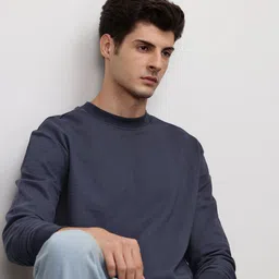 ether Pure Cotton Sweatshirt wit Inner Terry-image-29
