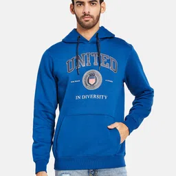 Octave Typography Print Hooded Sweatshirt-image-0