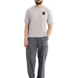 RARE RABBIT Men Graphic Printed Round Neck Cotton Relaxed Fit T-shirt image 2