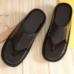 ROYAL CRUZZ Men Leather Comfort Sandals-image-60