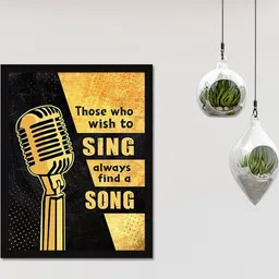 Chaka Chaundh Multicoloured Synthetic Wood Wall Art image 2