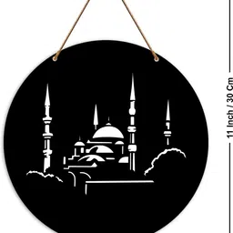 Shiv Collection Black Religious Printed Wooden Wall Hanging Decor image 3
