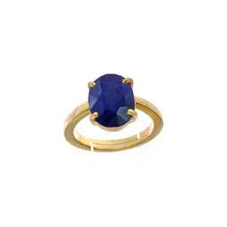 RAVIOUR LIFESTYLE Gold Plated Sapphire Studded Finger Ring-image-55