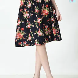 BAESD Pack of 3 Floral Printed Knee Length Skirts-picture-32