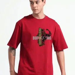 GSPO Men Typography Printed Applique T-shirt-picture-29