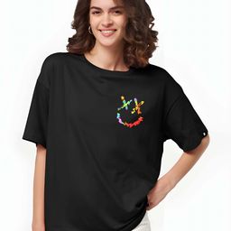 Moda Rapido Women Drop-Shoulder Sleeves T-shirt-picture-40