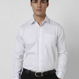 Van Heusen Men Slim Fit Spread Collar Abstract Printed Cotton Formal Shirt-picture-39