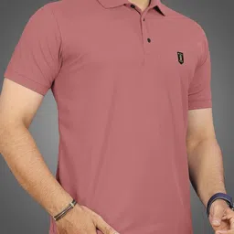 VeBNoR Men Solid Polo Collar T-shirt image 5