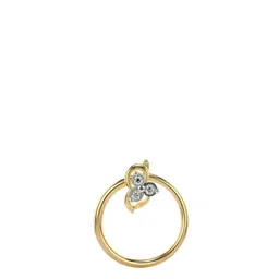 VALANOVA Women 18 Kt Yellow Gold Lab Grown Diamond Nosepin 0.17 gm-picture-23