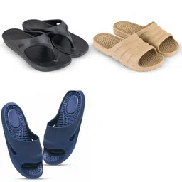 Feel alive Men Set of 3 Ultra-Comfortable & Lightweight Sliders-picture-38