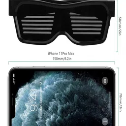 AUGEN Unisex UV Protected Rechargeable Bluetoth Connected Square Sunglasses with image 3