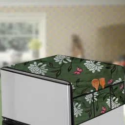 The Furnishing Tree Green Printed Refrigerator Cover-picture-27