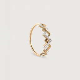 Mia by Tanishq 14KT Gold & Diamond Finger Ring image 3