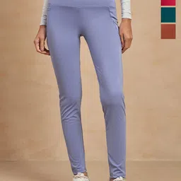 COLOR CAPITAL Women Pack of 4 Skin Fit Antimicrobial Sports Tights-picture-40