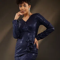 The Roadster Lifestyle Co Embellished A-Line Mini Dress-image-40