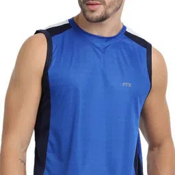 FTX Pack of 2 Colourblocked Round Neck Sleeveless Dri-FIT T-shirts image 2