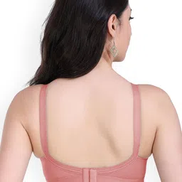 SHYAM SONS FLAIR Women Pack Of 3 Full Coverage Seamed Wireless Non Padded Minimizer Bra image 4