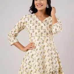 Rangun Floral Print Wrap Top-picture-12