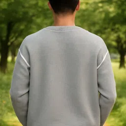HERE&NOW Men Long Sleeves Pullover Sweater image 4