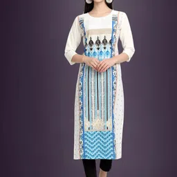 Ethnic basket Women White Kurtas-picture-41