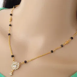 Ramdev Art Fashion Jwellery Brass Gold Plated Mangalsutra image 1