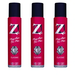 Z-MAGNETISM FOR MEN Classic Set Of 3 Long Lasting Deodorant Body Spray - 120ml(99g) Each image 1