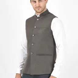 badoliya & sons TAHVO Mandarin Collar Nehru Jackets image 3