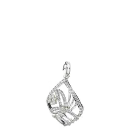 VALANOVA Women 14 Kt White Gold Lab Grown Diamond Pendant 2.82 gm image 3