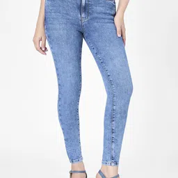 Kraus Jeans Women Skinny Fit High-Rise Light Fade Jeans-picture-18