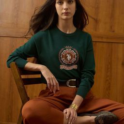 U.S. Polo Assn. Women Drop Shoulder Relaxed Fit Sweater-picture-16