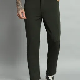 Mast & Harbour Men Tailored Slim Fit Easy Wash Trousers-picture-23