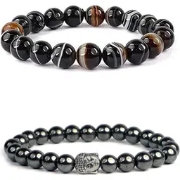 Bilqis Set Of 2 Artificial Beaded Elasticated Bracelets-picture-34