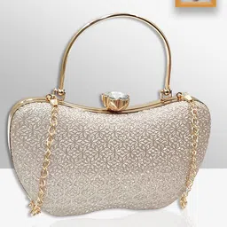 MAGNIFIQUE Textured Embellished Purse-image-1