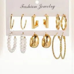 ATRAER Contemporary Hoop Earrings-picture-12