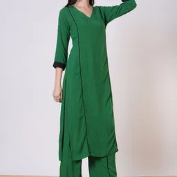 DIVASTRI Women Regular Kurta with Palazzos image 3