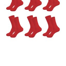 MUKHAKSH Red Cotton Socks-picture-3