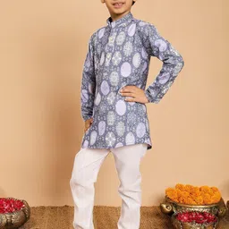 BT DEZINES Boys Ethnic Motifs Printed Regular Kurta with Trousers image 2