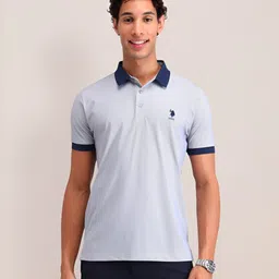U.S. Polo Assn. Men Brand Logo Polo Collar Pockets Slim Fit T-shirt-picture-51