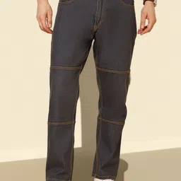 R.Code by The Roadster Life Co. Men Straight Fit Mid-Rise Stretchable Panel Jeans-picture-37