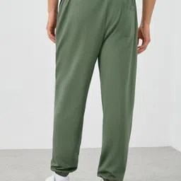 Styli Men Big Text Placement Print Oversized Fit Cotton Terry Jogger image 4