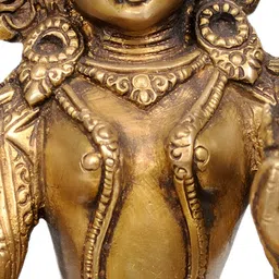 Exotic India Gold-Toned Buddha Idol Showpiece image 2