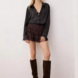 Trendyol Women Printed Tiered Mini Skirt-picture-15