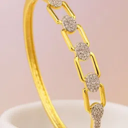 Anouk Women Brass Gold-Plated Bangle-Style Bracelet image 2