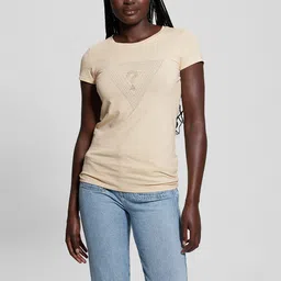 GUESS Brand Logo Embellished T-Shirt-picture-43