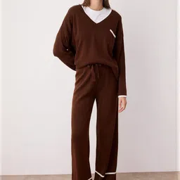 Trendyol V-Neck Long-Sleeve Top With Trouser-picture-20