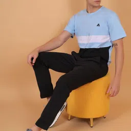 MAGNETO Men Brand Logo Colourblocked T-shirt-picture-33