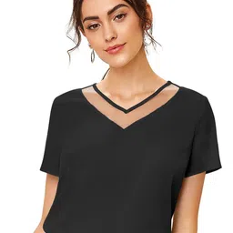 DHRUVIL IMPEX Women Solid V Neck Top-image-17