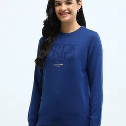 U.S. Polo Assn. Women Women Typography Printed Pullover Sweater image 4